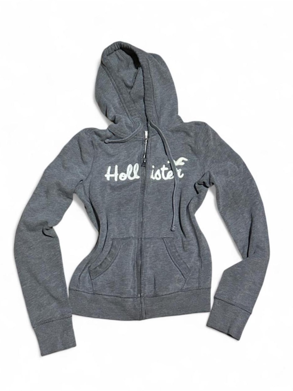 Vintage Y2K Hollister Full Zip Hoodie | Women’s Small | 2000s Mallcore Preppy